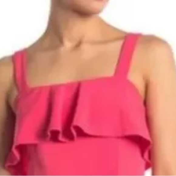 NWT Ann Taylor Pink T-Strap Top Sz 6 Women - Picture 1 of 7